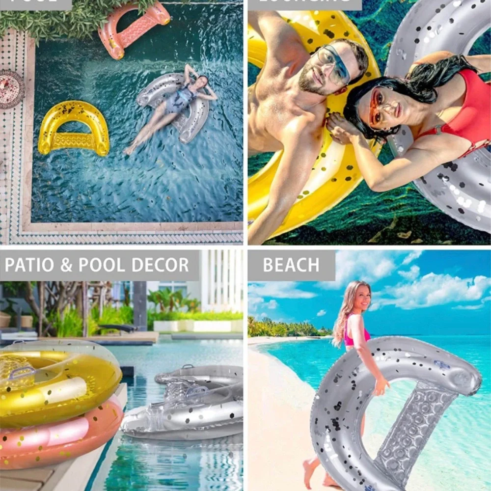 POZA Inflatable Pool Float Chair - Picture 3 of 6
